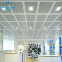 Acoustic aluminum drop ceiling panel with various color