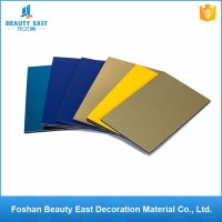 Unit weight 4-6kg shopping mall bank wall decoration material aluminum composite panel