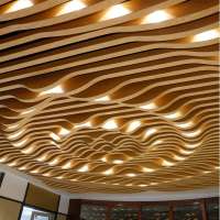 Custom Wavy Aluminum Ceiling Aluminum Ceiling Panel For Mall Hotel Home Decor